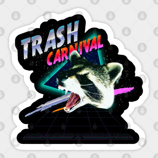 Trash Carnival Sticker by bucketthetrashpanda